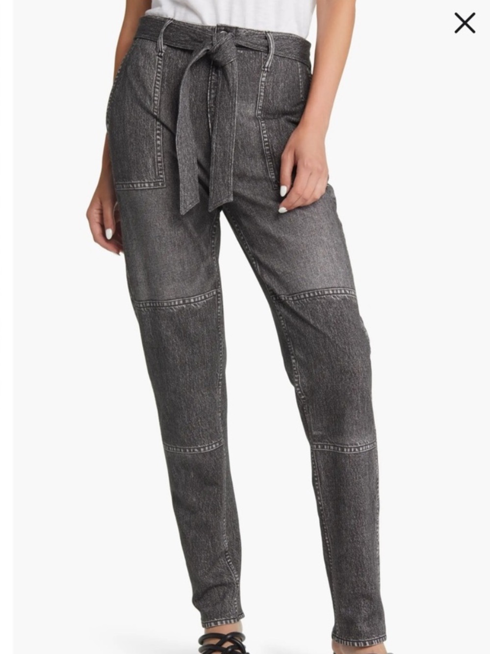 rag & bone Miramar Jeans with Tie Waist